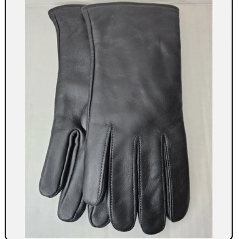 Propper International NWT Women's Black Leather Gloves Wool Lined Essential